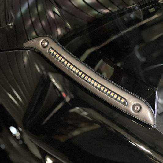 Custom Dynamics ST LED Windshield Trim - Dark Bronze - Custom Dynamics light bars led at Pedro's Parts