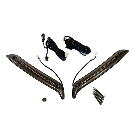 Custom Dynamics ST LED Windshield Trim - Dark Bronze - Custom Dynamics light bars led at Pedro's Parts