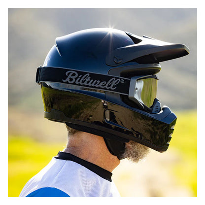 Biltwell Ridgeline goggles script grey from Biltwell at Pedro’s Parts