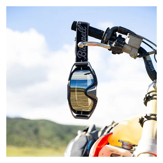Biltwell Ridgeline goggles script grey from Biltwell at Pedro’s Parts