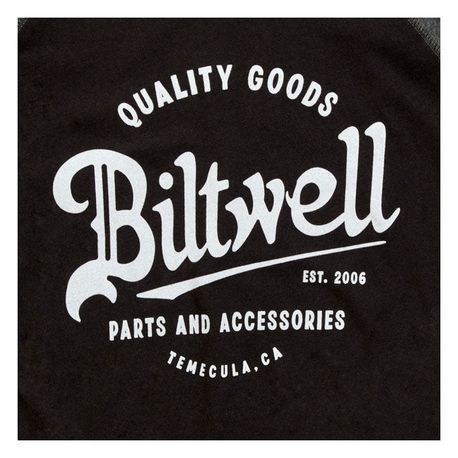 Biltwell Script baseball female shirt from Biltwell at Pedro’s Parts