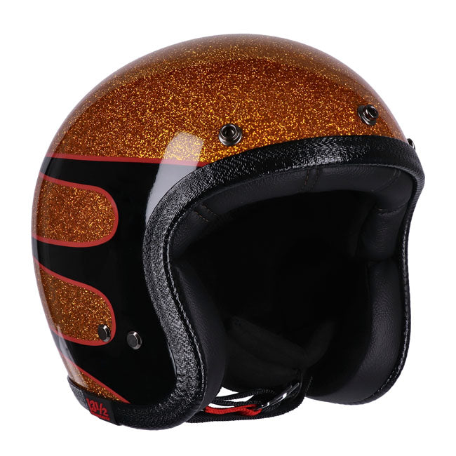 13 1/2 Skull bucket helmet Superior metal flake