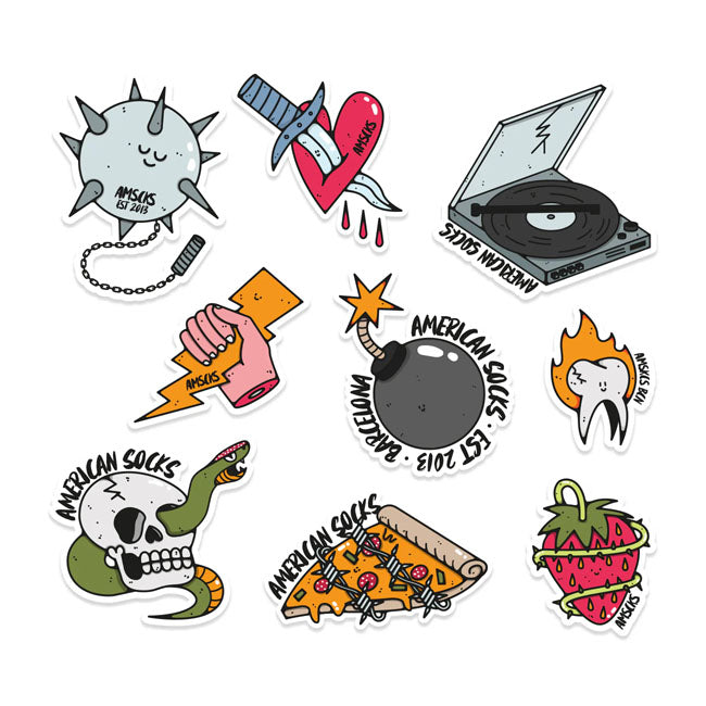 American Socks Wrecked Sticker Pack - product image