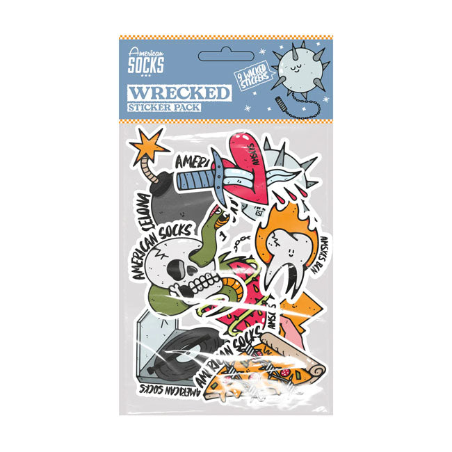 American Socks Wrecked Sticker Pack - product image 5