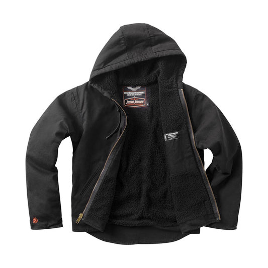 WCC Sherpa Lined Work Jacket Black