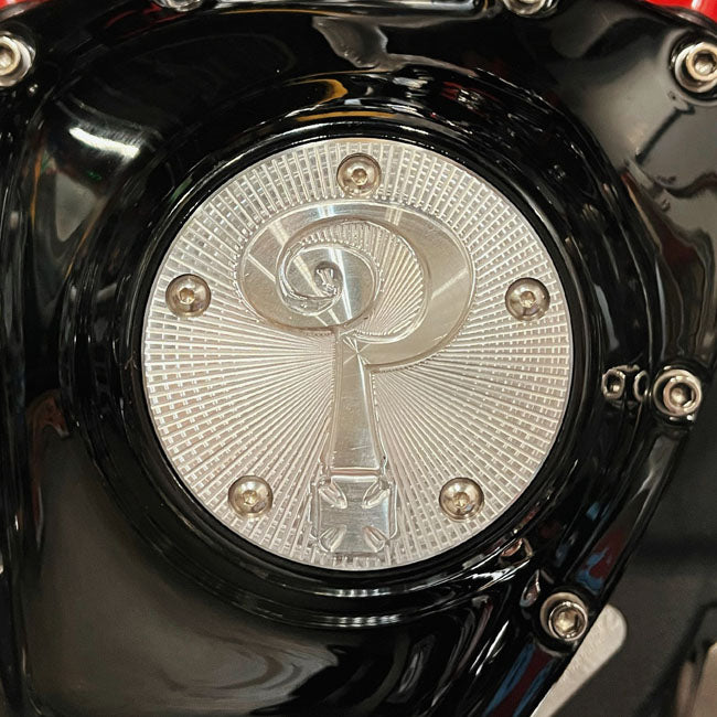 Indian Larry, 'Question Mark' 5-hole Point Cover. Polished