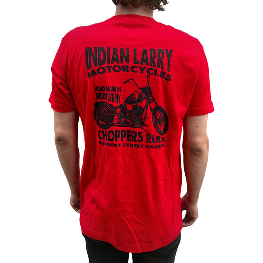 Indian Larry Street Racer t-shirt red