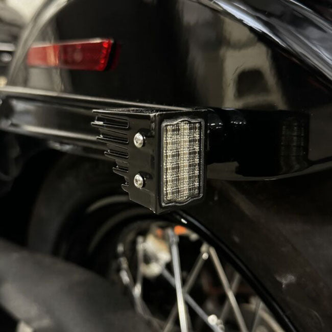 Custom Dynamics rear fender strut LED turn signals. Black - Custom Dynamics turn signals led at Pedro's Parts