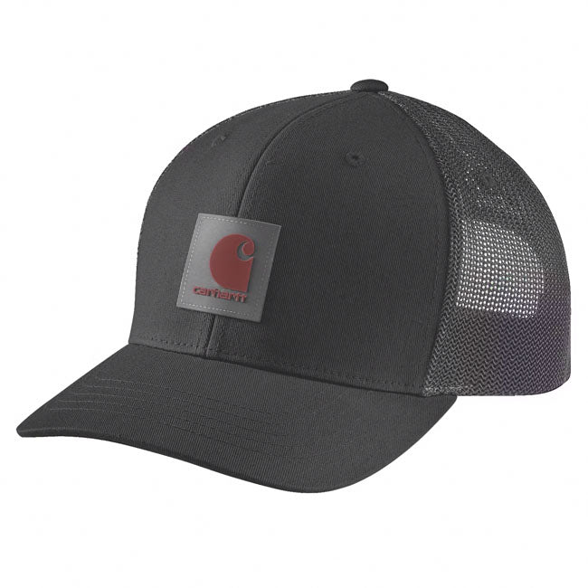 Carhartt Twill Mesh-Back Logo Patch Cap Black - Carhartt product image