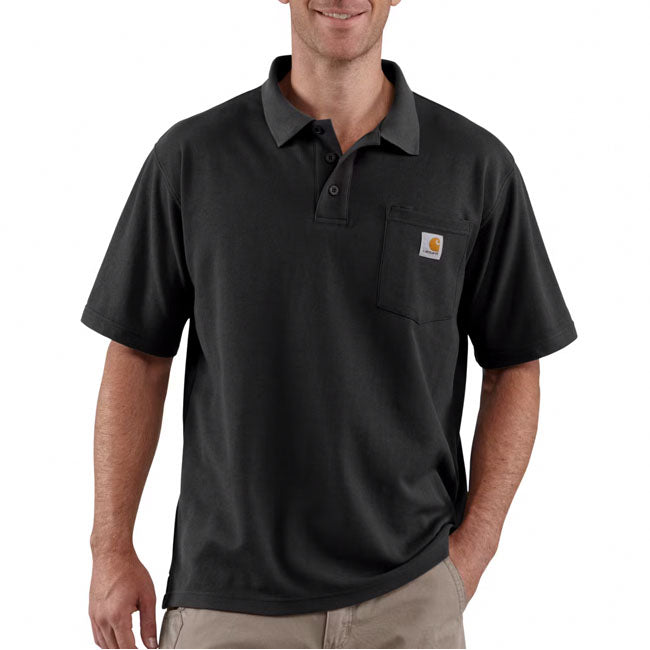 Carhartt Midweight S/S Pocket Polo Black - Carhartt product image 2