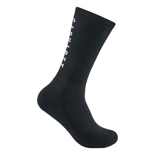 Carhartt Midweight Logo Crew Sock 3 Pack Black - Carhartt product image