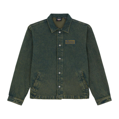 Dickies Lewistown denim jacket green tone fade