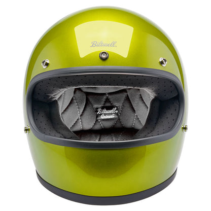 Biltwell Gringo Helmet Metallic Lime - Helmets Full Face at Pedro’s Parts