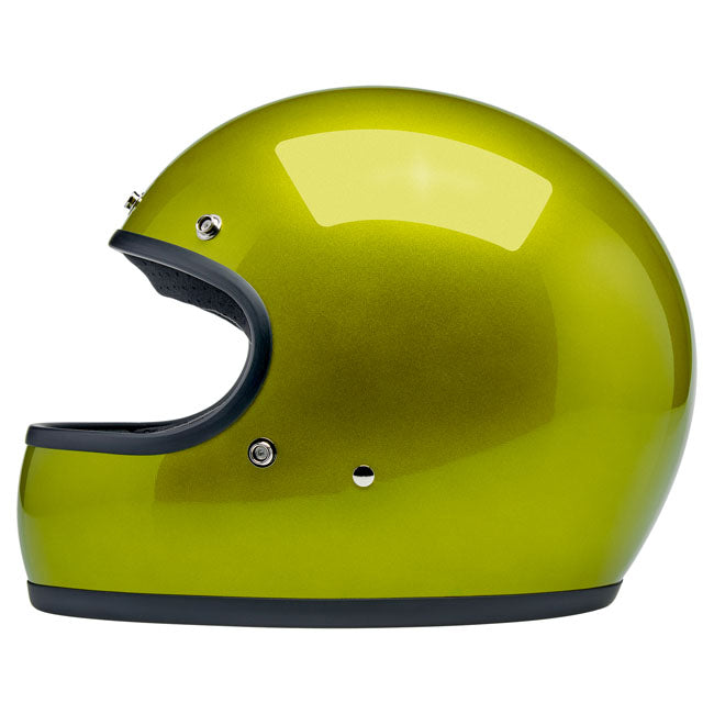 Biltwell Gringo Helmet Metallic Lime - Helmets Full Face at Pedro’s Parts