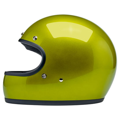 Biltwell Gringo Helmet Metallic Lime - Helmets Full Face at Pedro’s Parts