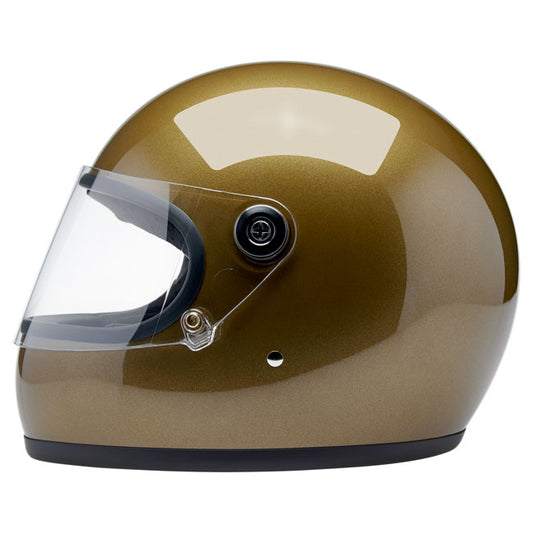 Biltwell Gringo S Helmet - Ugly Gold Metallic - Helmets Full Face at Pedro’s Parts
