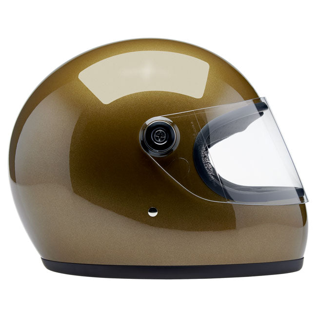 Biltwell Gringo S Helmet - Ugly Gold Metallic - Helmets Full Face at Pedro’s Parts