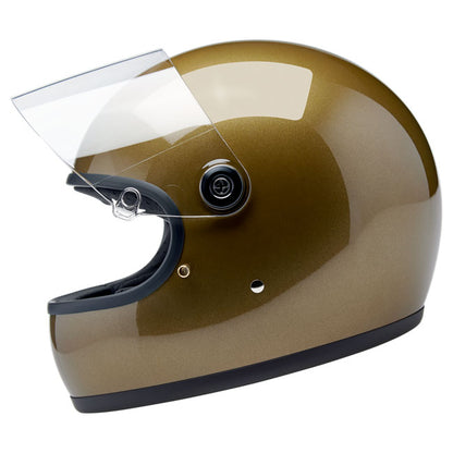 Biltwell Gringo S Helmet - Ugly Gold Metallic - Helmets Full Face at Pedro’s Parts