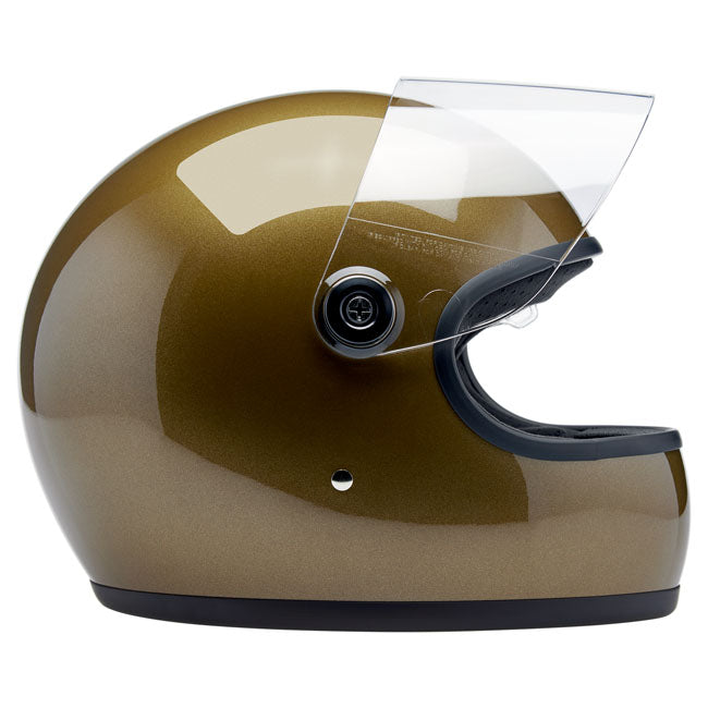 Biltwell Gringo S Helmet - Ugly Gold Metallic - Helmets Full Face at Pedro’s Parts