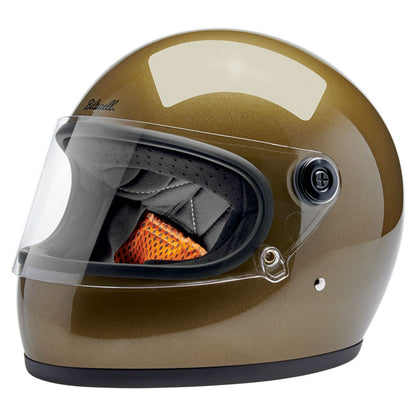 Biltwell Gringo S Helmet - Ugly Gold Metallic - Helmets Full Face at Pedro’s Parts