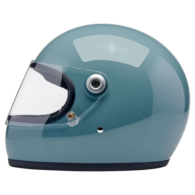 Biltwell Gringo S Helmet Agave Blue Gloss - Helmets Full Face at Pedro’s Parts
