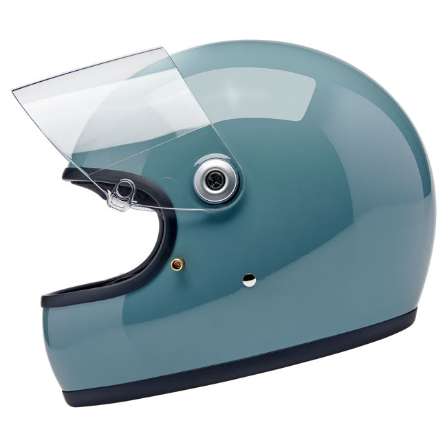 Biltwell Gringo S Helmet Agave Blue Gloss - Helmets Full Face at Pedro’s Parts