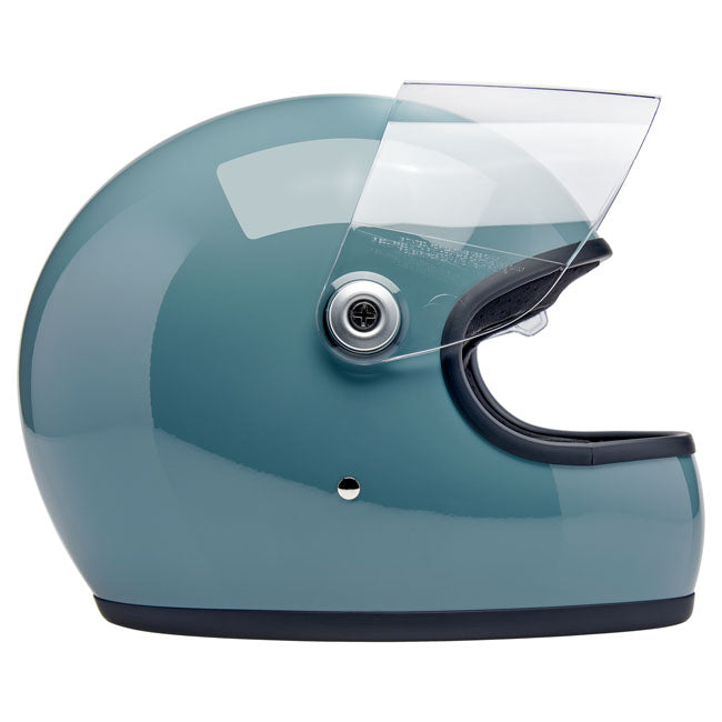 Biltwell Gringo S Helmet Agave Blue Gloss - Helmets Full Face at Pedro’s Parts
