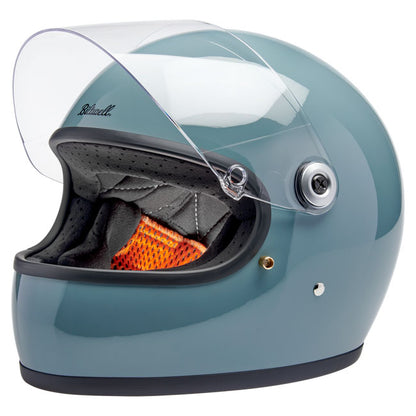 Biltwell Gringo S Helmet Agave Blue Gloss - Helmets Full Face at Pedro’s Parts
