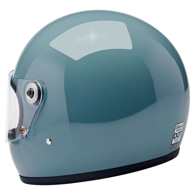 Biltwell Gringo S Helmet Agave Blue Gloss - Helmets Full Face at Pedro’s Parts