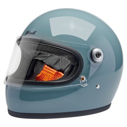 Biltwell Gringo S Helmet Agave Blue Gloss - Helmets Full Face at Pedro’s Parts