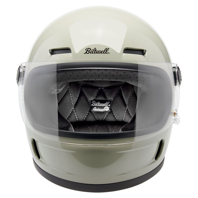 Biltwell Gringo SV Helmet Chalk Grey - Helmets Full Face at Pedro’s Parts