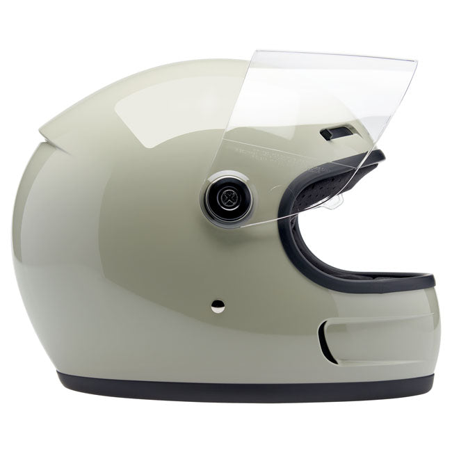 Biltwell Gringo SV Helmet Chalk Grey - Helmets Full Face at Pedro’s Parts