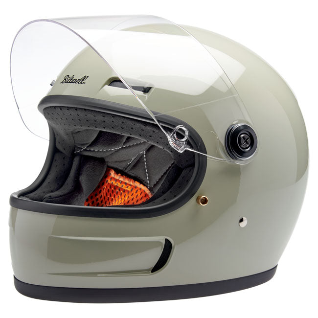 Biltwell Gringo SV Helmet Chalk Grey - Helmets Full Face at Pedro’s Parts