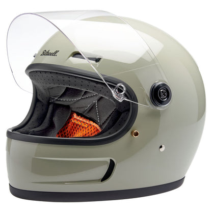 Biltwell Gringo SV Helmet Chalk Grey - Helmets Full Face at Pedro’s Parts