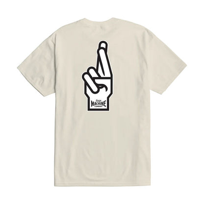 Loser Machine Good Luck Fingers T-Shirt Cream - Loser Machine product image 2