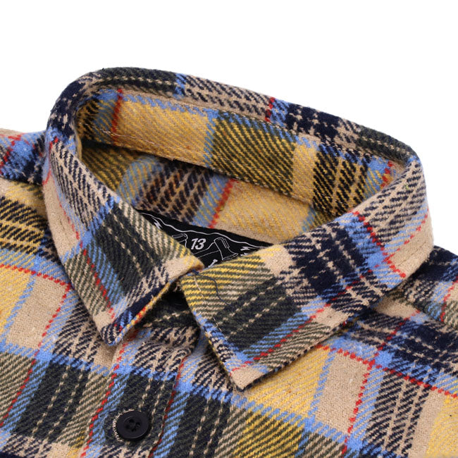 13 1/2 Steel flannel - yellow