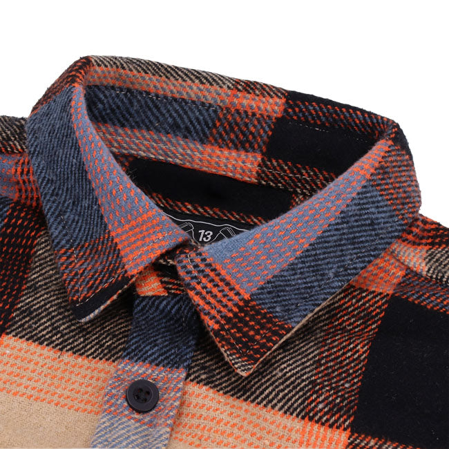 13 1/2 Steel flannel - oxblood
