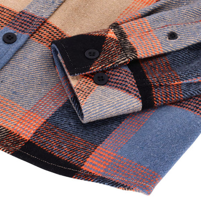 13 1/2 Steel flannel - oxblood