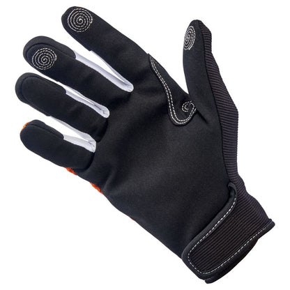 Biltwell Anza Gloves orange/black from Biltwell at Pedro’s Parts