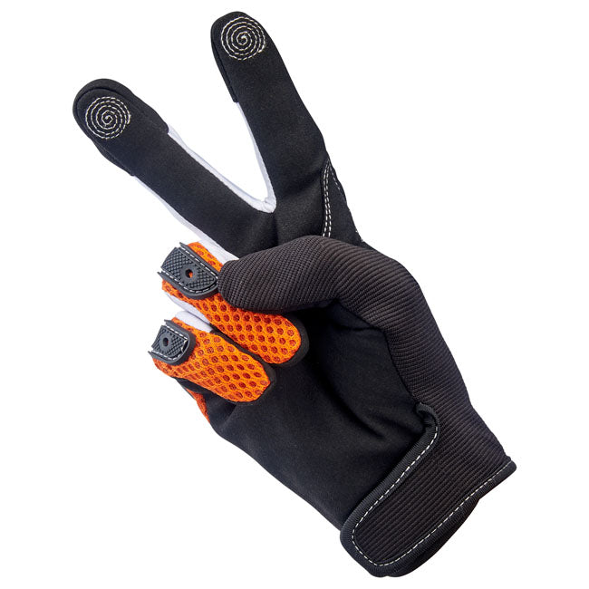 Biltwell Anza Gloves orange/black from Biltwell at Pedro’s Parts