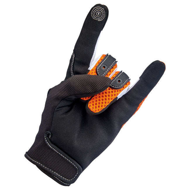 Biltwell Anza Gloves orange/black from Biltwell at Pedro’s Parts