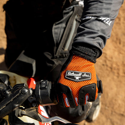 Biltwell Anza Gloves orange/black from Biltwell at Pedro’s Parts