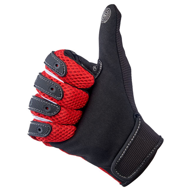 Biltwell Anza Gloves red/black from Biltwell at Pedro’s Parts