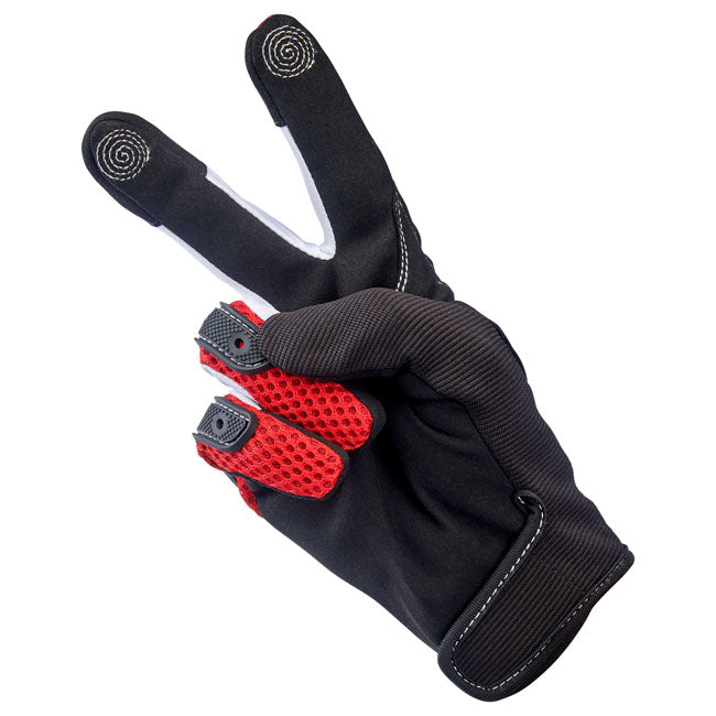 Biltwell Anza Gloves red/black from Biltwell at Pedro’s Parts