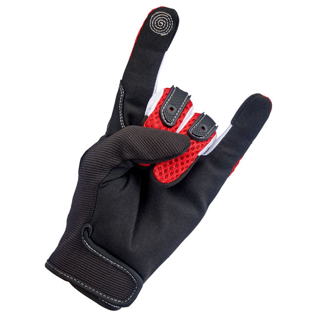 Biltwell Anza Gloves red/black from Biltwell at Pedro’s Parts