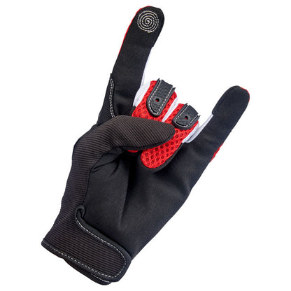 Biltwell Anza Gloves red/black from Biltwell at Pedro’s Parts