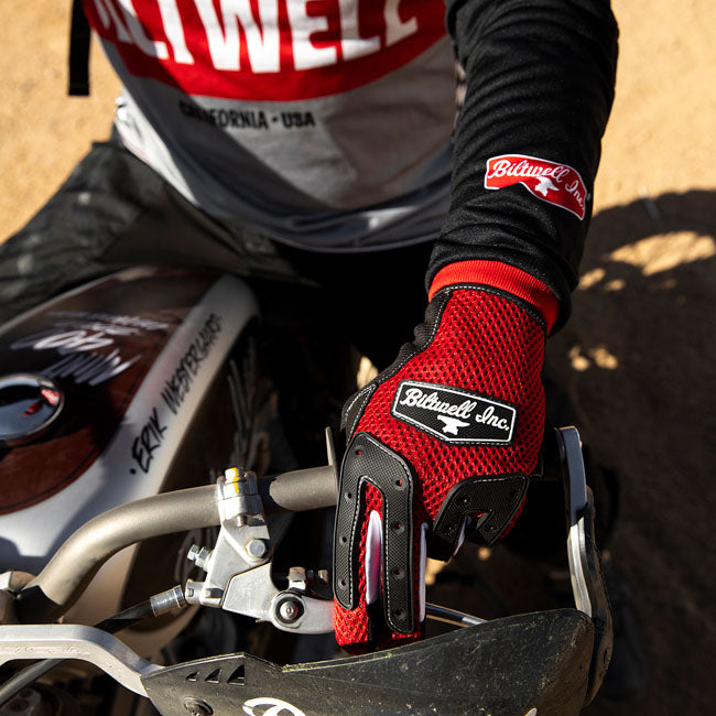 Biltwell Anza Gloves red/black from Biltwell at Pedro’s Parts