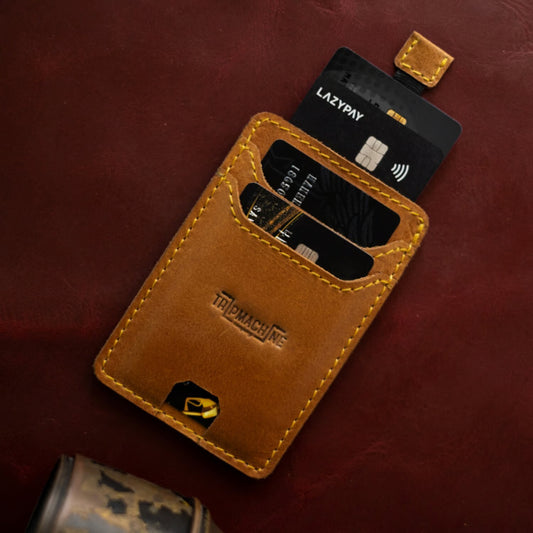 Trip Machine Wiberg cardholder vintage tan