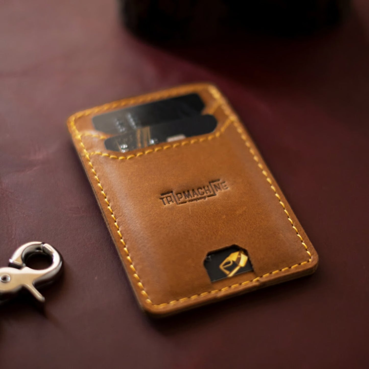 Trip Machine Wiberg cardholder vintage tan
