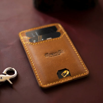 Trip Machine Wiberg cardholder vintage tan